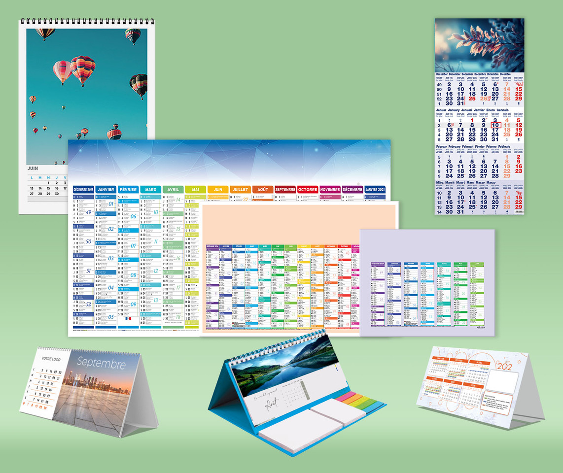 calendrier publicitaire personnalisé entreprise